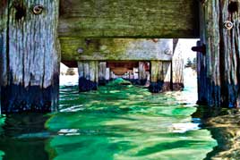 under the boardwalk